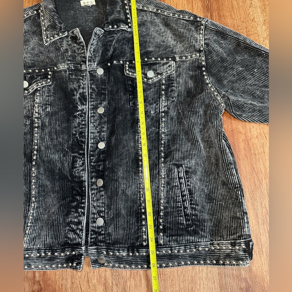 POL Black Corduroy Studded Jacket - Picture 3 of 15